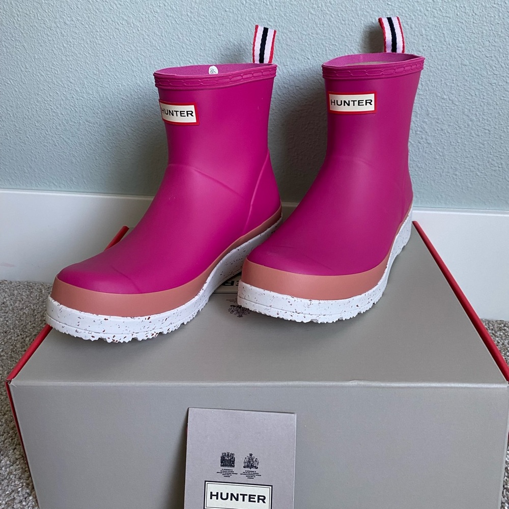 Hunter | Play Short Speckle Sole | Pink | 7